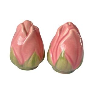 Vintage Franciscan Desert Rose Salt + Pepper Shakers
